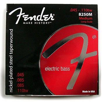 Fender 8250M Nickel-Plated Steel Taperwound Medium Bass Strings Set 45-110