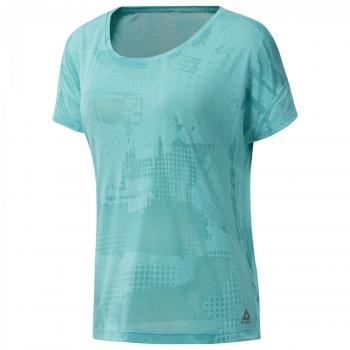 Reebok Burnout Camiseta, Mujer, Azul
