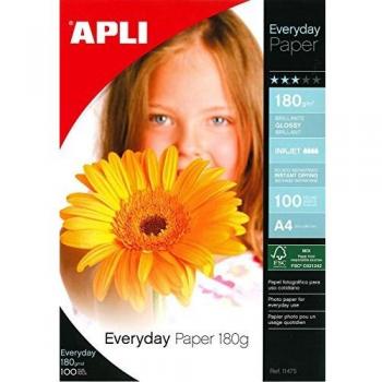Agipa 11475 fotográfico de papel Everyday, DIN A4, 180 g/m², acabado satinado)