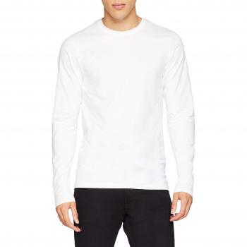Only & Sons Onsbasic Slim LS tee Noos, Camisa Manga Larga para Hombre, Blanco White, Medium