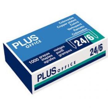 Grapas Plus Office 22/6-24/6 Cobreadas 1000Ud/caja