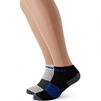 SALOMON Speed 2-Pack 2 Pares de Calcetines Bajos, Unisex Adulto, Negro/Blanco