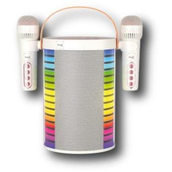 Altavoz Karaoke Multimedia Sami 20W con 2 Micrófonos Inalámbricos y Luz RGB RS-989