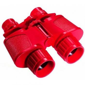 Prismáticos Super 40 Rojos para Niños, 3.5x Aumento, con Correa y Funda, a partir de 5 años