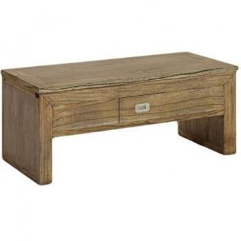 Moycor Merapi - Mesa de centro, 2 cajones, top elevable, 110 x 55 x 45-65 cm