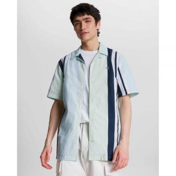 Tommy Hilfiger Relaxed Fit Striped Short Sleeve Men's Shirt