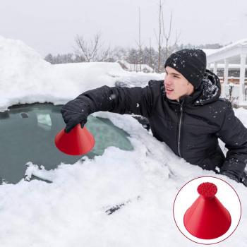 AMEU Rascador de Hielo para Coche, rascador de Hielo, rascador de Hielo, multifunción, rasqueta de Hielo para Exteriores, rasqueta mágica para Quitar la Nieve