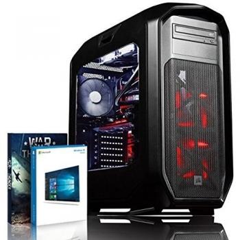 VIBOX Species-X GXS770-74 Gaming PC - 3,8GHz Intel i7 6-Core CPU, GTX 1070 GPU, Extremo, Ordenador de sobremesa Gaming con enfriador por agua, Cupón de juego de Warthunder de 30€, con unidad central, Windows 10