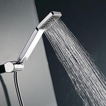 Woopower - Cabezal de ducha cuadrado de alta presión, ducha de mano universal, ahorro de agua, para baño