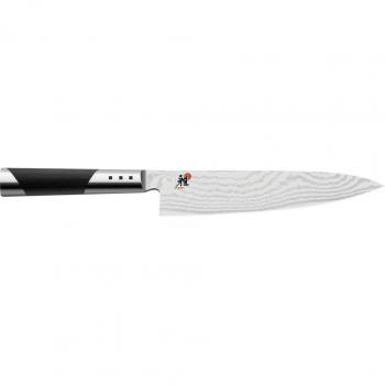 Cuchillo Gyutoh Miyabi 7000 D - 24 cm, acero VG10, 65 capas de acero inoxidable, mango de madera Micarta, diseño japonés, afilado a mano