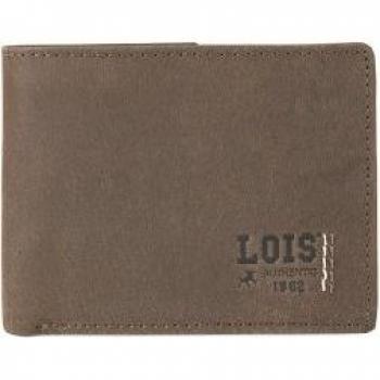 Cartera Lois Hewitt para Hombre en Piel Genuina con Protección RFID y Compartimentos para Tarjetas 202812