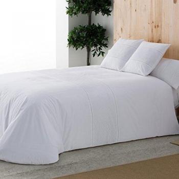 Burrito Blanco - Juego de funda nórdica Atelier Casa 396 para cama de 135x190/200 cm, color blanco