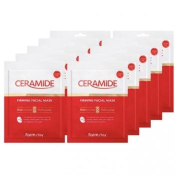FARM STAY Ceramide Firming Facial Mask - 27g (10 Sheets, 3 Options)