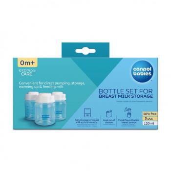 Canpol Babies Breast Milk Storage Bottle Set 3x120ml