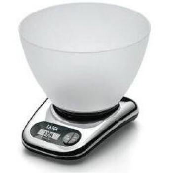 Balanza de cocina digital en acero con BOL Laica BX9240 peso máximo 5 kg, batería incluida, función TARA.