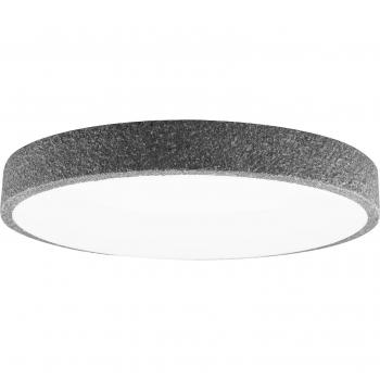 Lámpara de techo inteligente Lindby Elmor Ø 45 cm negra RGB CCT, moderna, hecha de metal, para salón y comedor, con una llama