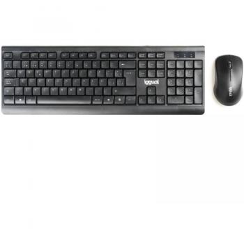 iggual WMK-BUSINESS Kit Teclado y Ratón Inalámbrico RF Negro