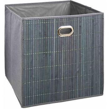 Cesta de Almacenaje de Bambú Gris 31 x 31 cm - Mix N Modul