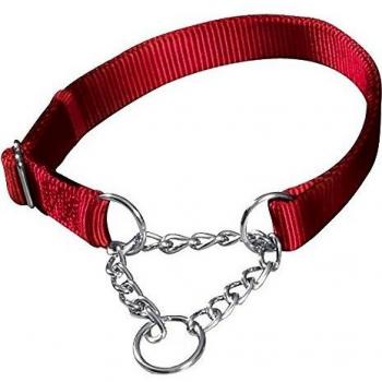 TRIXIE Collar Ajustable NEW Premium, S-M, 30-40 cm/15 mm, Rojo, Perro