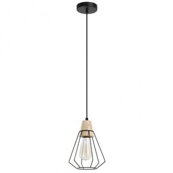 Lámpara colgante Exo Lighting Elga 684A-G05X1A-02 Negro