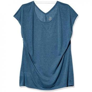 SALOMON Coet SS tee Camiseta De Manga Corta, Mujer, Copen Blue/Heather, L