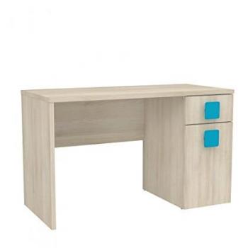 LIQUIDATODO ® - Escritorio s801 de 120 cm moderno y barato en melamina de alta calidad en acacia