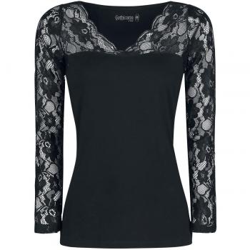 Gothicana by EMP Ariadne Manga Larga Mujer Negro 3XL