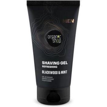 Organic Shop Men's Refreshing Shaving Gel - Blackwood & Mint, 150 ml