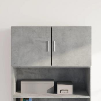Armario de pared de madera de ingeniería gris hormigón 80x42,5x40 cm vidaXL