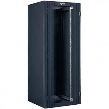 Armario Rack Independiente Legrand 24U con Puerta de Vidrio, Dimensiones 1226x600x600mm, Color Negro RAL 7016