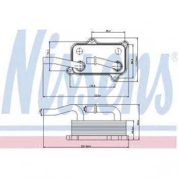 Enfriador de aceite NISSENS 90599 para aceite del motor
