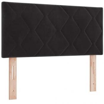 Cabecero LED Negro 100 cm Piel Sintética con Iluminación RGB Ajustable