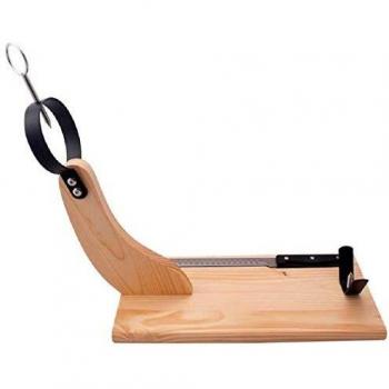 EDM 76557 Jamonero Premium con Cuchillo Incluido, Marrón, 38 x 18.5 x 40 Cm