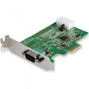 StarTech.com 1-port PCI Express RS232 Serial Adapter Card - PCIe RS232 Serial Host Controller Card - PCIe to Serial DB9 - 16950 UART - Low Profile Expansion Card - Windows & Linux