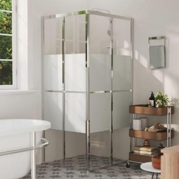 Cabina de ducha ESG 90x70x180 cm con puertas correderas, vidrio templado, perfil de aluminio y diseño moderno