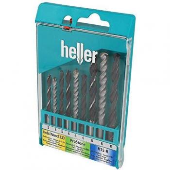 Heller - Estuche universal hss piedra madera 9 piezas