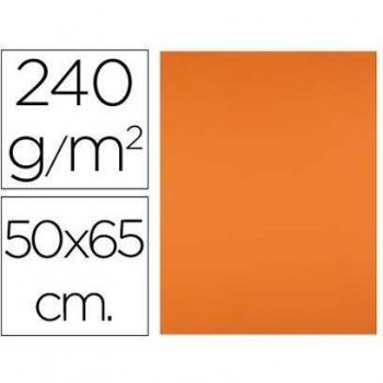 Cartulina 50x65cm 240g/m2 Naranja