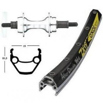 Rueda de 28 Bike-Parts H-Rad EXAL ZX 19 26 x 1.75, Schraubkranz 2014