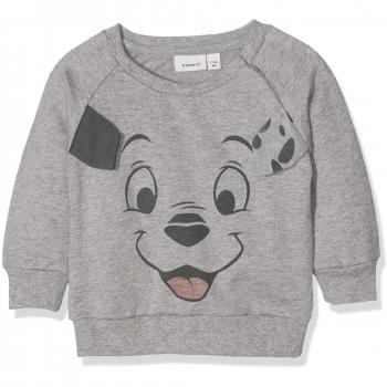 NAME IT Nbn101d Hanz LS Sweat BRU Wdi, Sudadera para Bebés, Gris