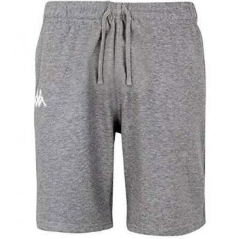 Kappa Peci Pantalón Corto, Hombre, Gris, M