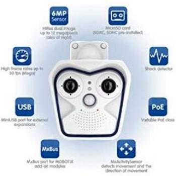 Mobotix Mx-M16B Cámara de Seguridad IP Interior y Exterior Caja Blanco 3072 x 2048Pixeles - Cámara de vigilancia