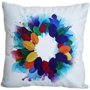 Dehang - 45*45 Funda para Cojín Almohada Decorativa Veludillo con cremallera - Diseño de Hojas