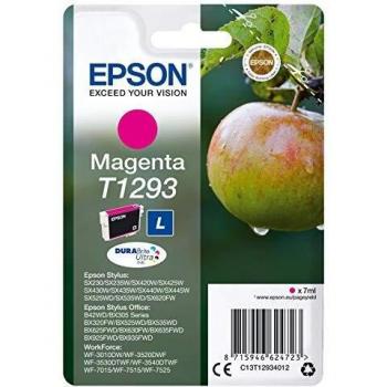 Epson T1293 - Cartucho de tinta para Epson Stylus SX420W/SX525WD/SX620FW, 330 páginas, color magenta, Ya disponible en Amazon Dash Replenishment