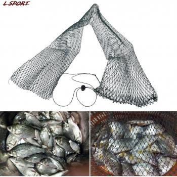 Red de pesca plegable de nylon con trampa para pescado y secado