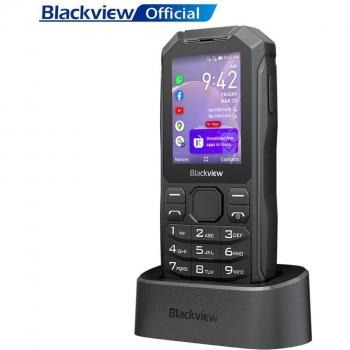 Blackview N1000 Smartphone resistente 4G, MediaTek MT6739, pantalla de 2,4 pulgadas, 1GB RAM, 4GB almacenamiento interno, Dual SIM, botón de marcación para personas mayores