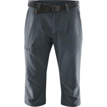 Maier Sports Jennisei Men's 3/4 Functional Capri Pants - Graphite, Breathable and Stretchable Material