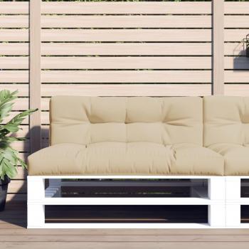 Cojines para sofás de palets 2 piezas beige