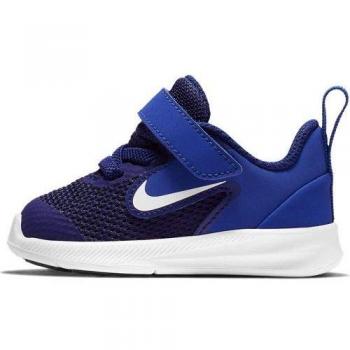 Nike Downshifter 9 (TDV), Zapatillas de Atletismo Unisex niño, (Deep Blue/White/Game Royal/Black 000), 25 EU