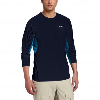 Outdoor Research Blusas y Camisetas Echo L/S Duo té, Verano, Hombre, Color Night/Hydro, tamaño Medium