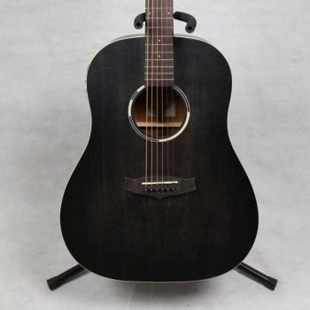 Tanglewood Blackbird Dreadnought Acoustic Electric Guitar - Smokestack Black Satin Finish